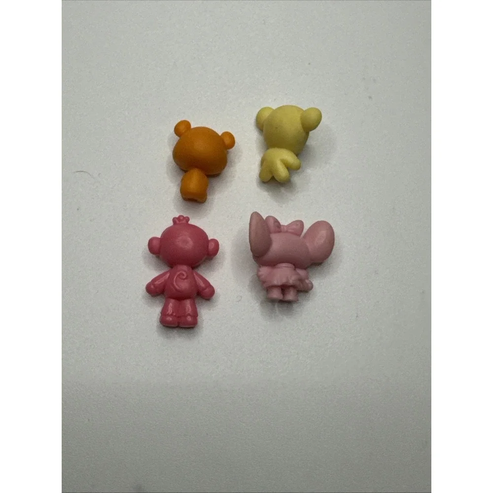 Authentic Littlest Pet Shop Accessory White pink Orange teddy bear mouse Monkey